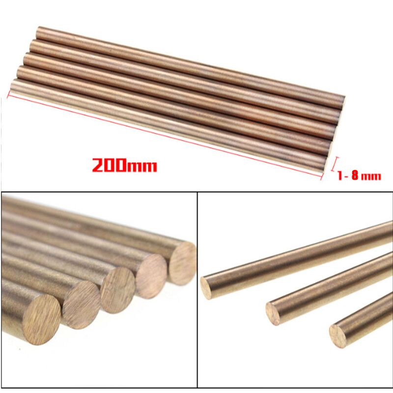 Solid Carbide COPPER ROUND BAR ROD W80Cu20 2mm 3mm 4mm 5mm 6mm 7mm 8mm x 200mm