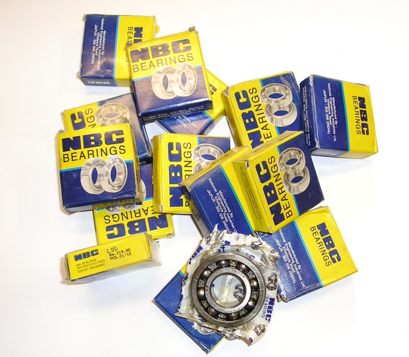 NBC brand LS9 deep grooved ball bearing, size .872 x 20.0 x .562