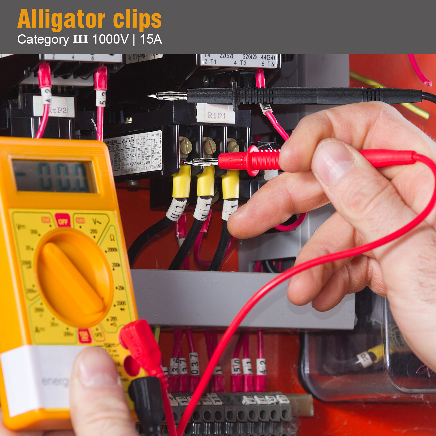 WGGE WG-012 Electronic Test Lead Kit with insulation alligator clips,Multimeters