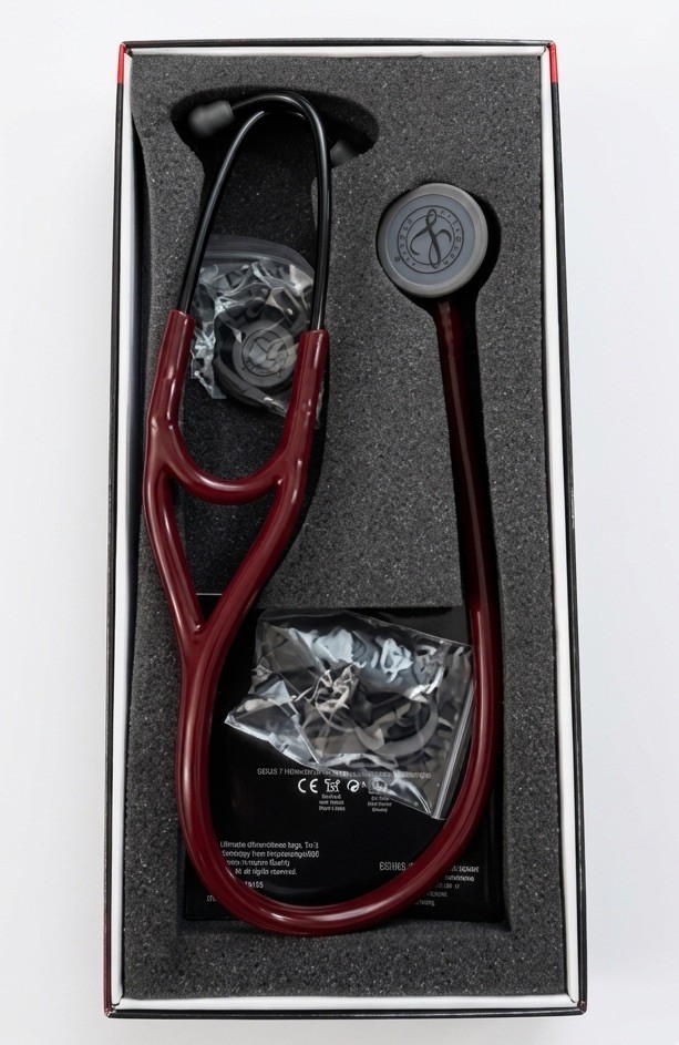 Cardiology IV Monitoring Littmann Stethoscope Burgundy Free Shipping