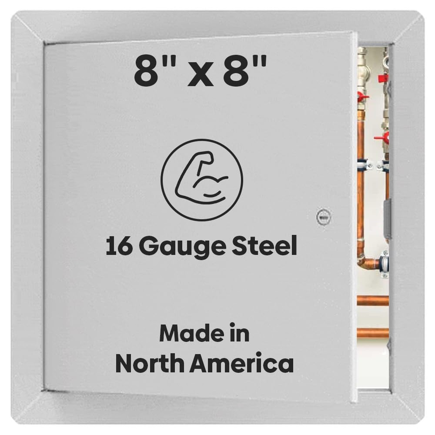 Best 8″ x 8″ Universal Access Panel – Flush Steel Door with Exposed Flange fo…