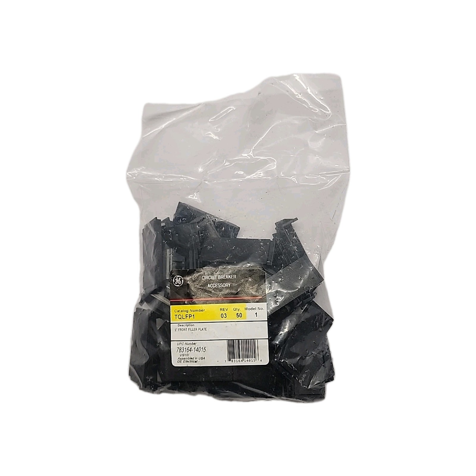 General Electric GE TQLFP1 Filler Plate Front 1″W THQL TQL Pack of 50 Sealed