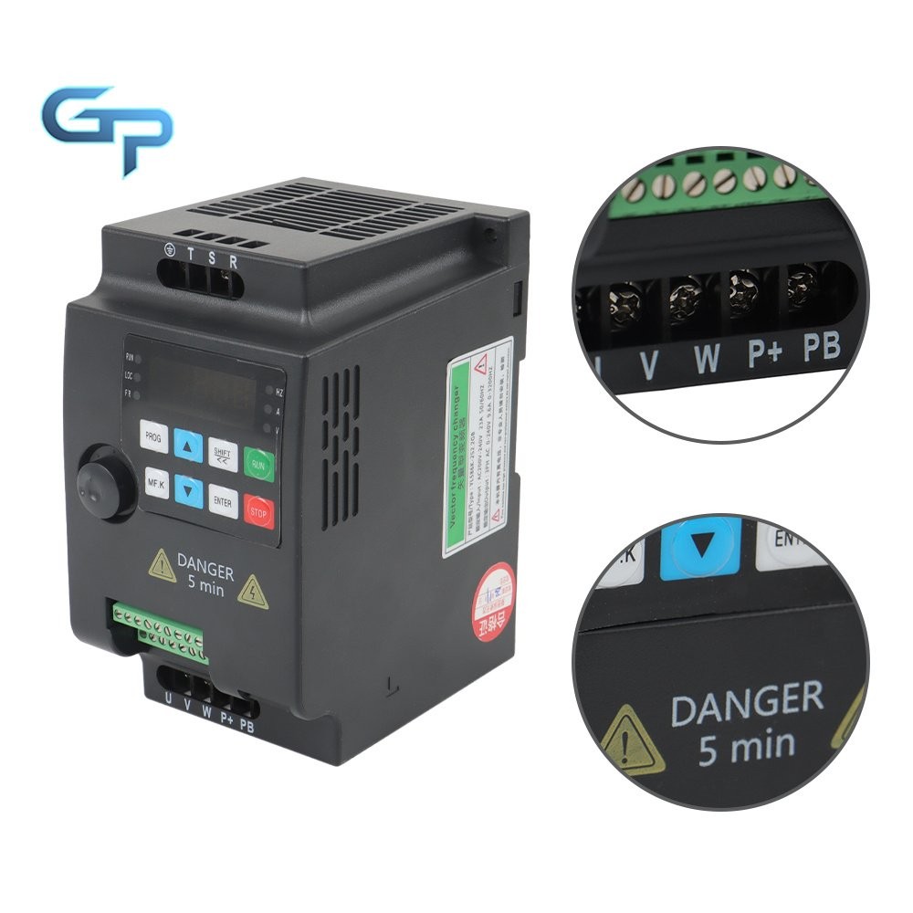 VFD Single To 3 Phase Variable Frequency Drive 2.2kW 3HP 220V Inverter