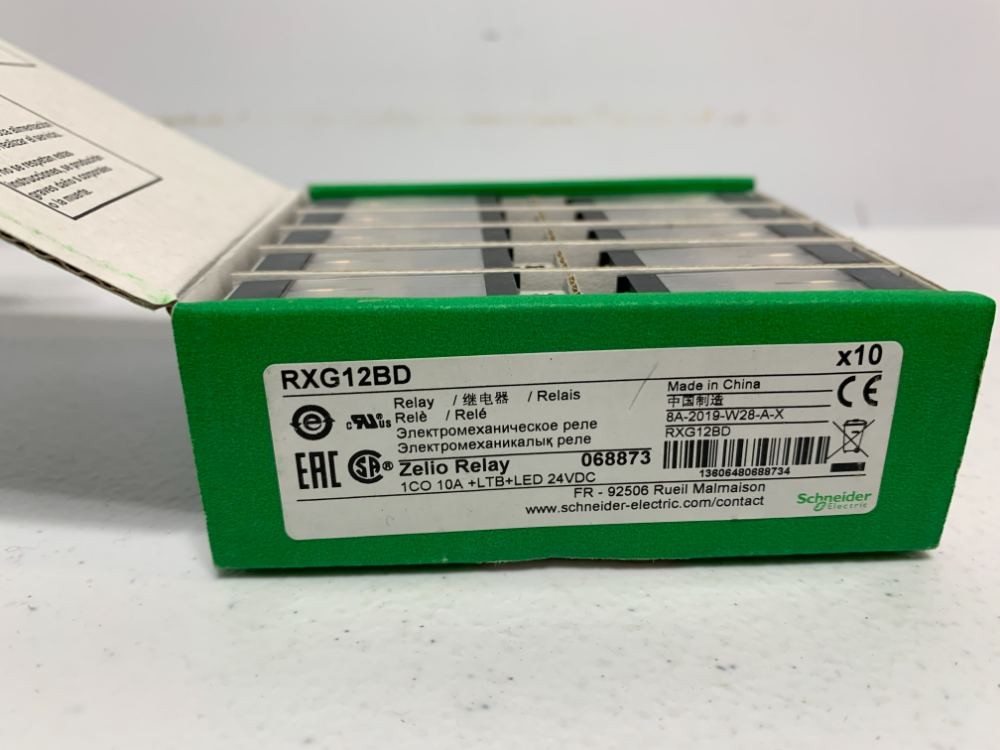 Schneider Electric RXG12BD Relay 10A 24VDC SPDT