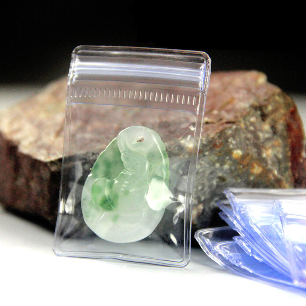 Clear PVC Plastic Coin Bag for Zip Jewelry Storage Bag Lock Anti-oxidation Pouch