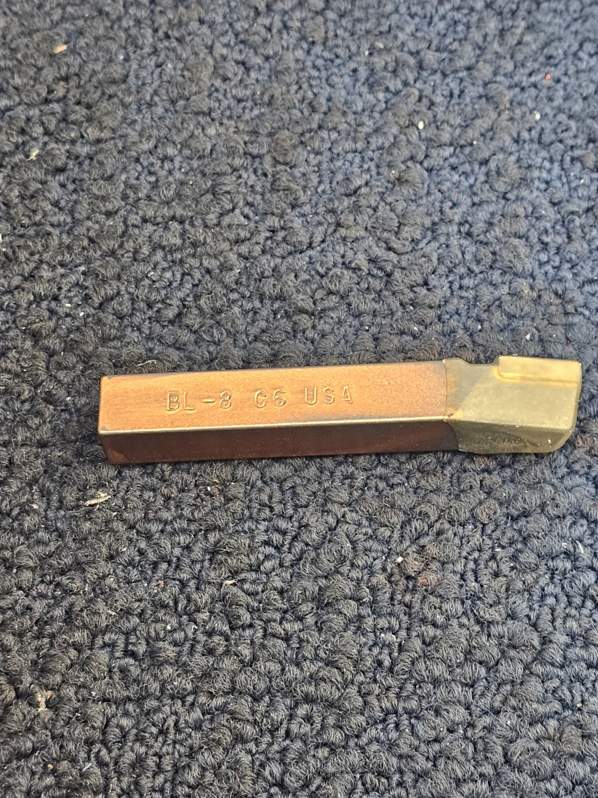 (QTY 12) ACT BL-8 C6: LEAD ANGLE TURNING CARBIDE TIPPED TOOL BITS
