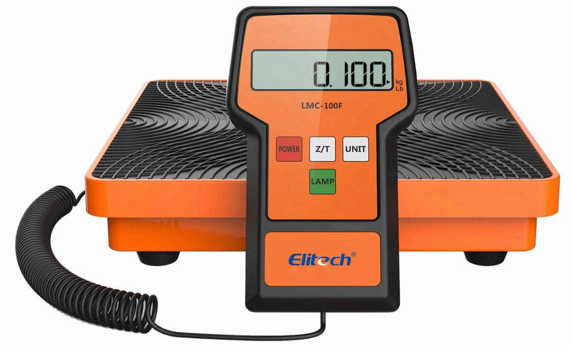 Refrigerant Scale 110 Lbs, HVAC Freon Scale, LB+OZ Display, Case LMC-100F+ 110Lb