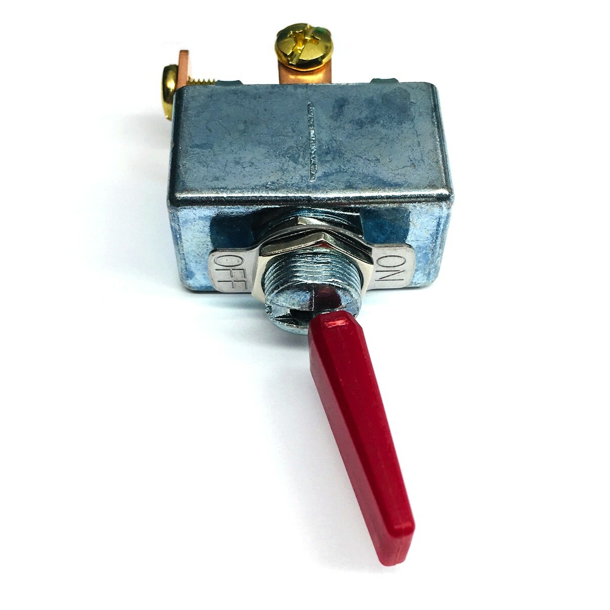 NEW High Current 50 Amp 12-14 Volt DC Automotive SPST Red Toggle On-Off Switch