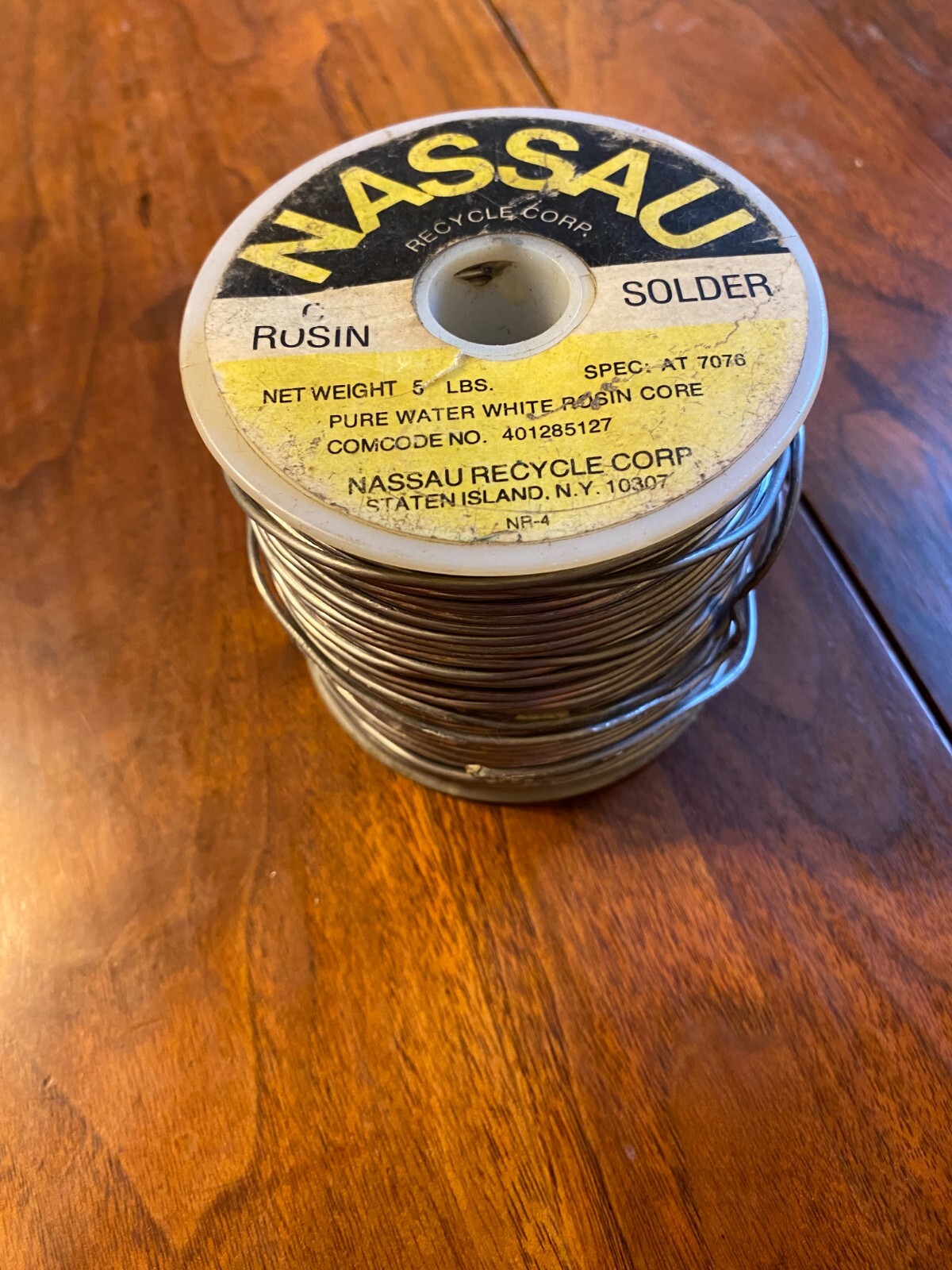 Nassau pure white water rosin solder  spec-7076
