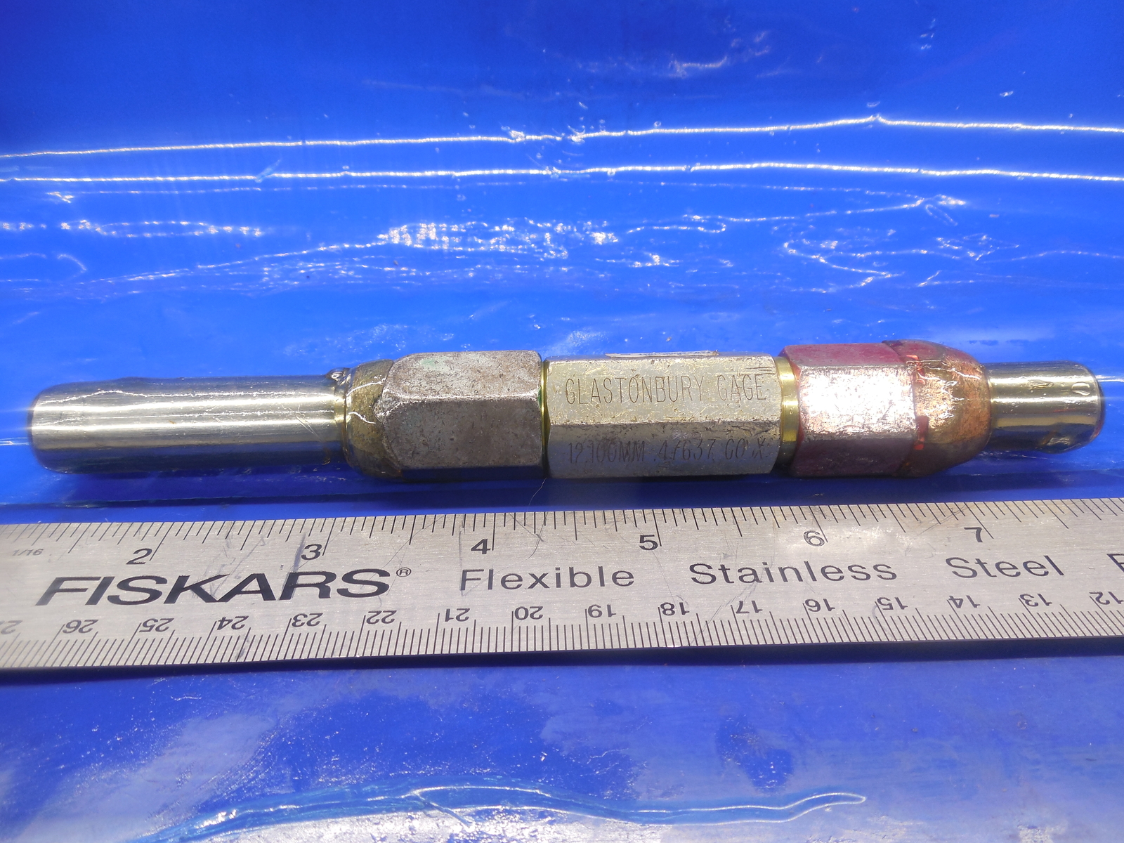 12.100 & 12.500 CLASS X SMOOTH PIN PLUG GAGE GO NO GO 12.0 12.50 MM .5000 -.0079