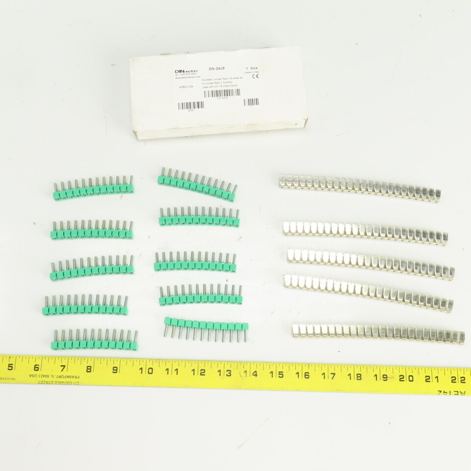 Automation Direct DN-24J8 DINnectres 24 Pole Insulated Jumper Bars 1 Box 5 Pcs