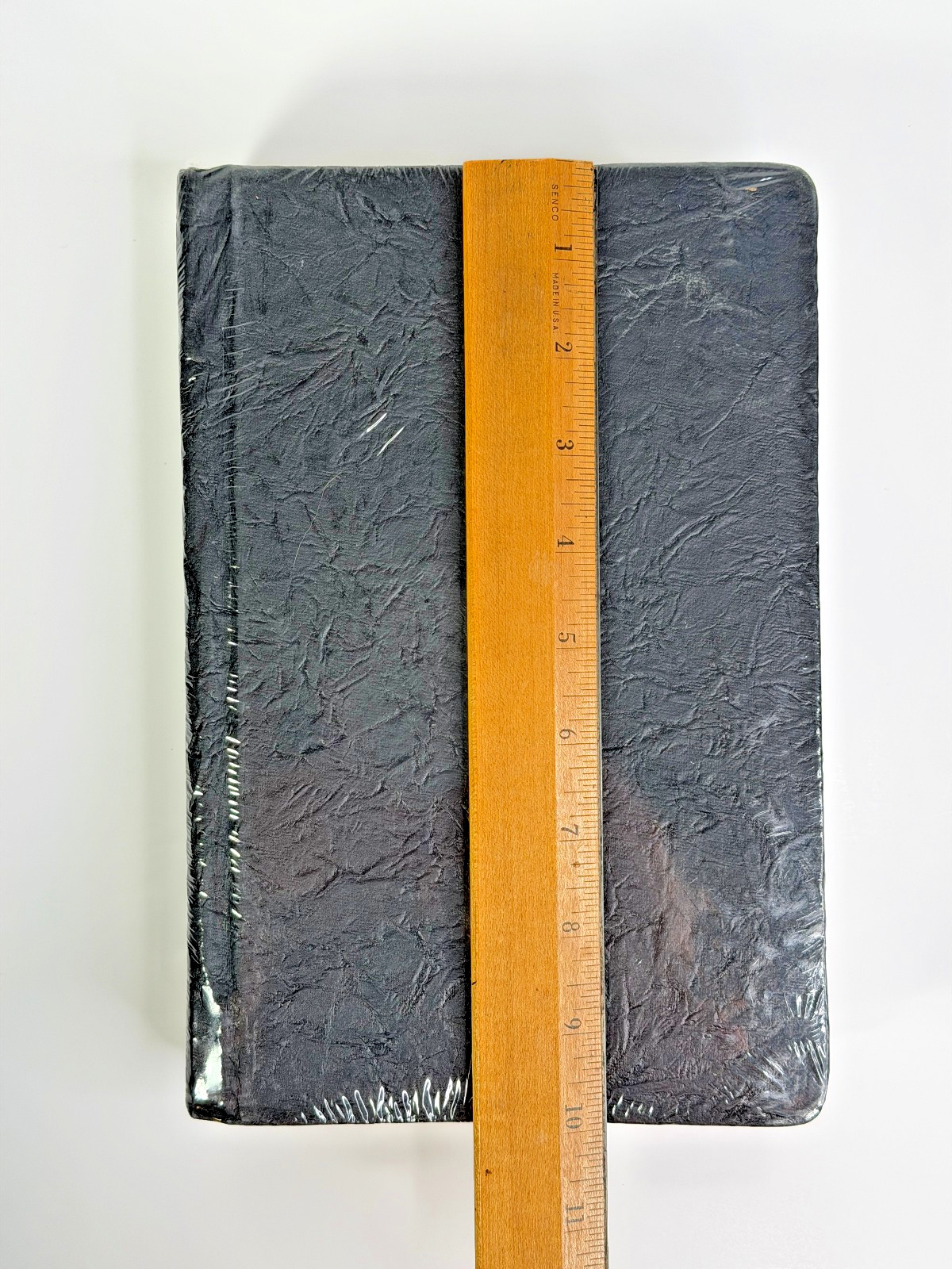 Handmade Blank Journal Deckle-Edge Cotton Pages / Black Hardback Made in India