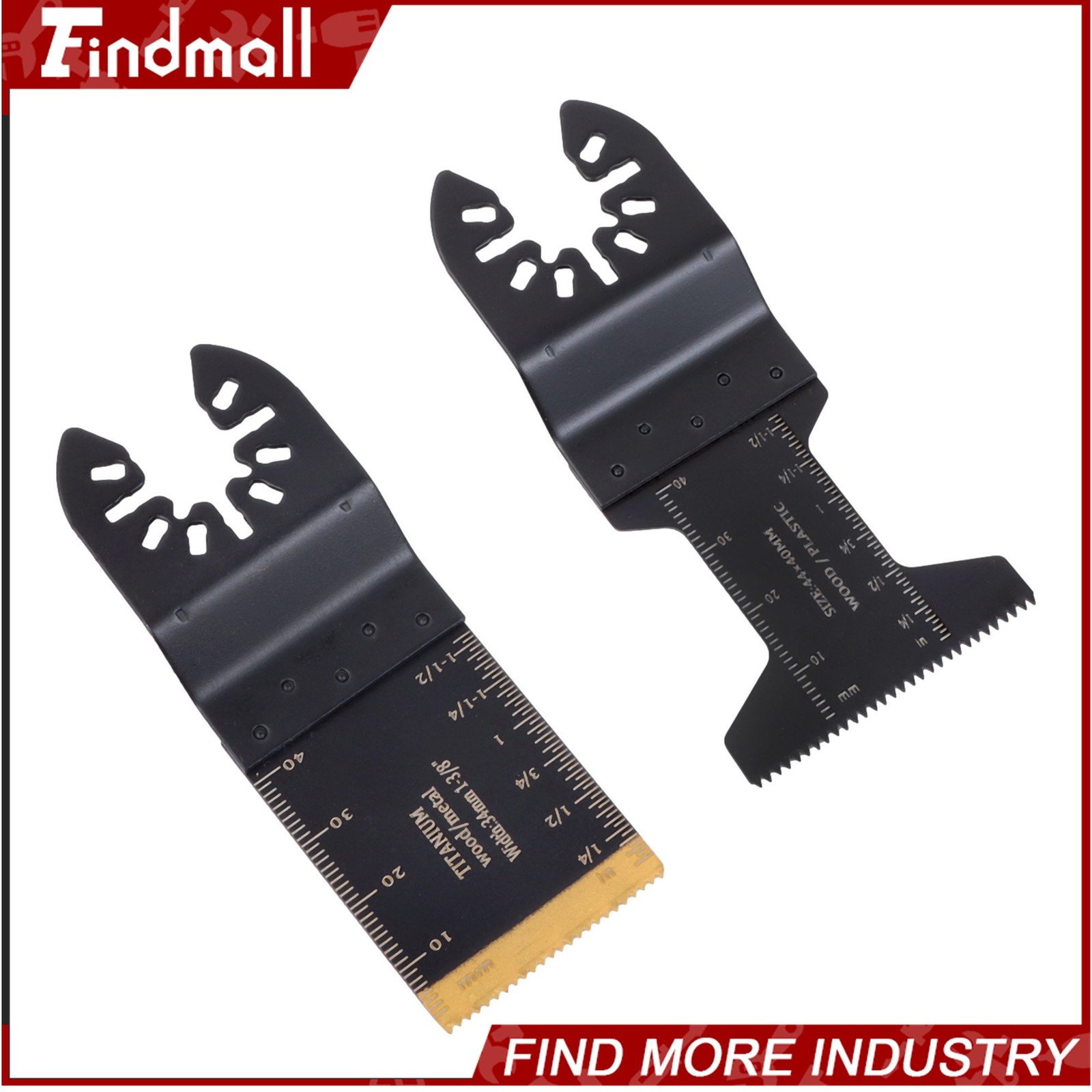 Findmall 30 PCS Japanese Tooth Multi Tool Blades Titanium Oscillating Saw Blades