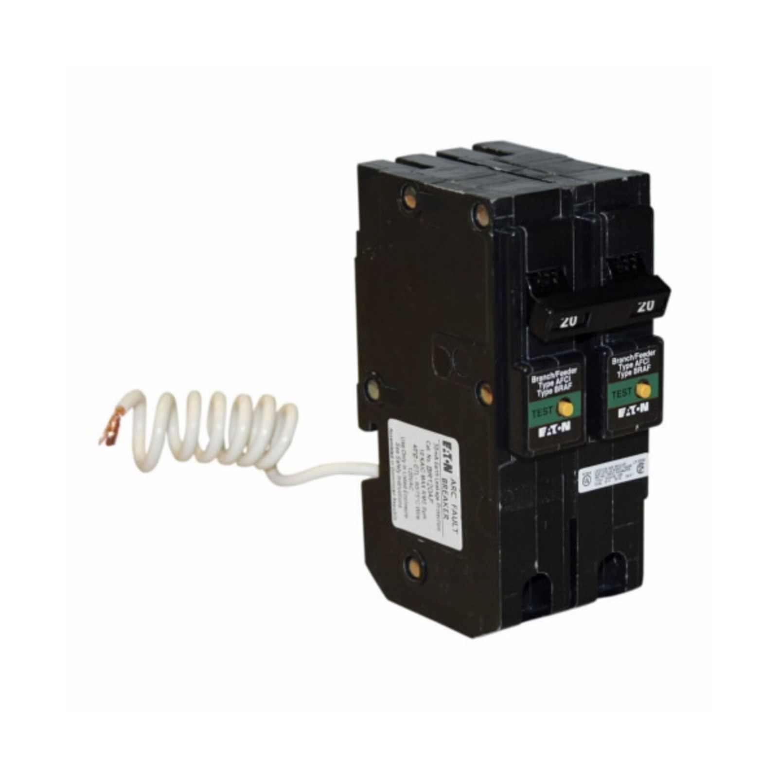 Eaton BRL220CAF Plug-In Mount Type BR Combination Arc Fault Circuit Breaker 2…