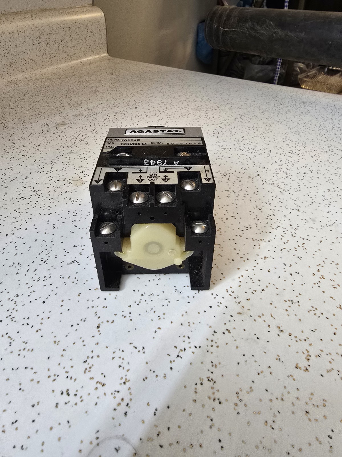 Agastat 7022AF Time Delay Relay 1-10 Minute 120V 60Hz Coil 800A 600VAC
