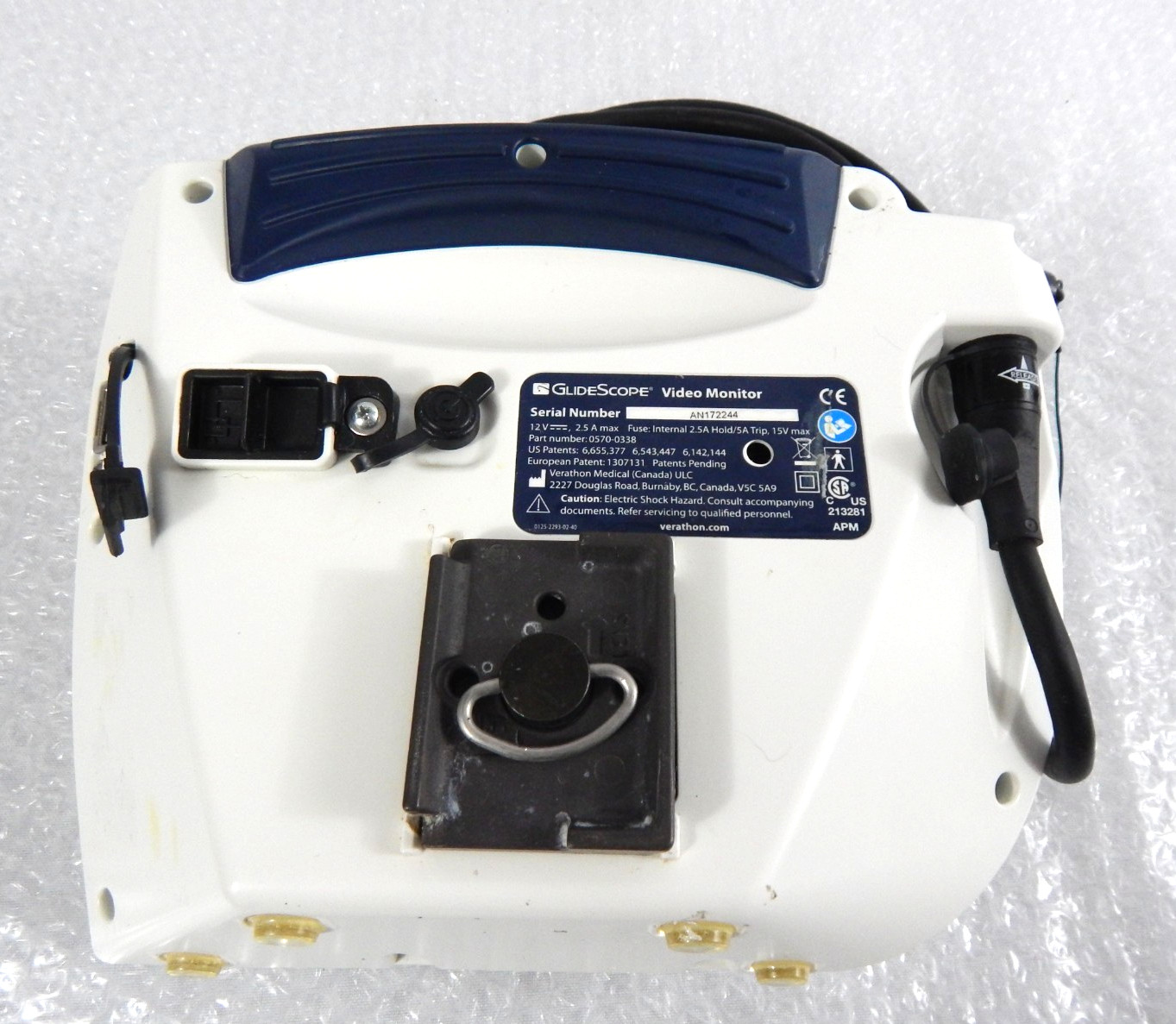 VERATHON GLIDESCOPE PORTABLE VIDEO MONITOR