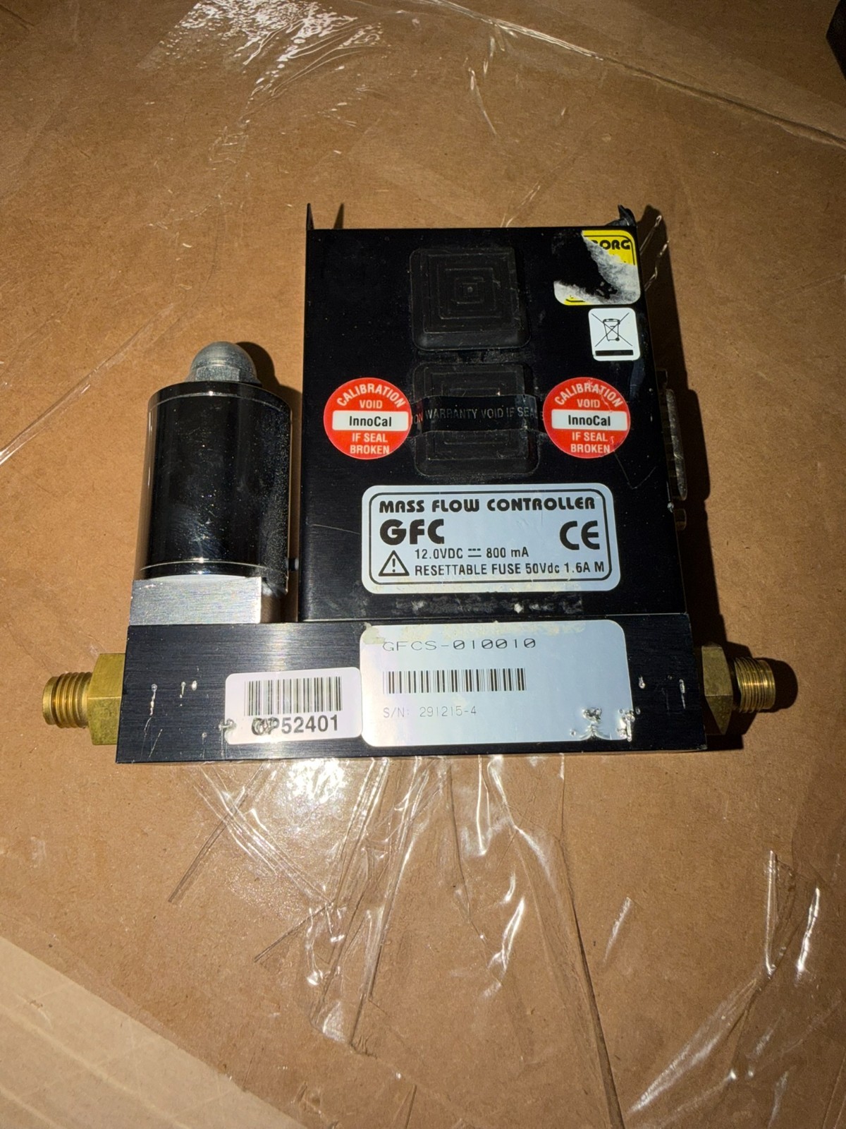 Working Aalborg GFC17 Thermal Mass Flow Controller AIR 0-5 L/min 5 SLPM