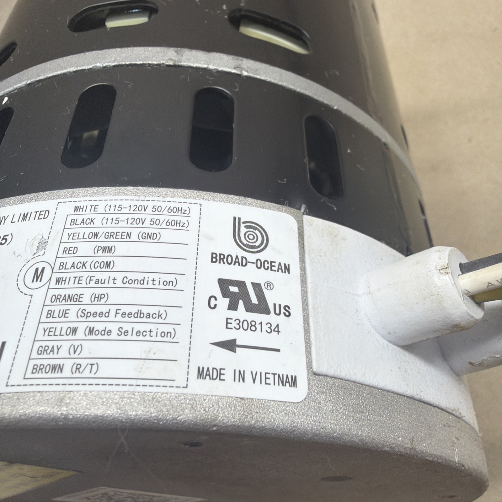 ✅ BROAD-OCEAN ECM BLOWER MOTOR 1/2HP 208-230V ZWK702E0754301S KMSAH011A05