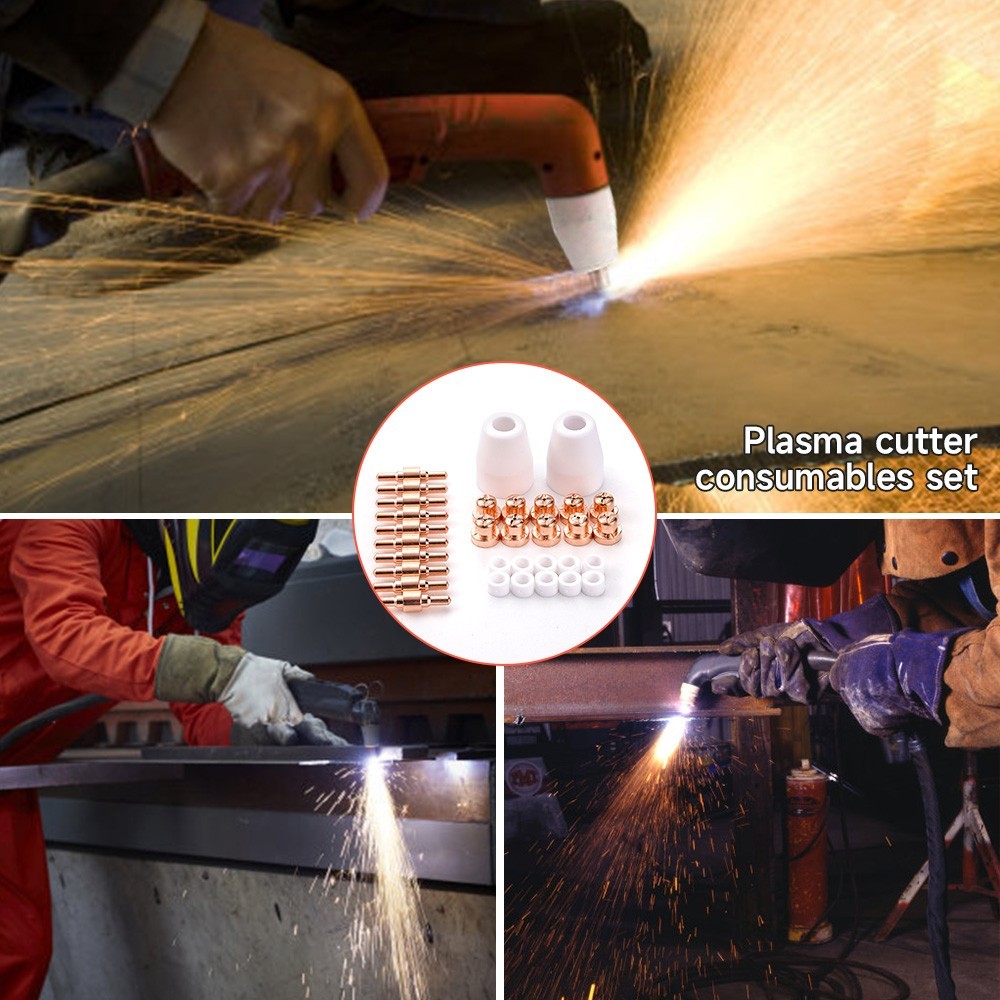 32PCS PT31 Plasma Cutting Consumables Nozzles Fit CUT-50 CUT-55 CUT-60 CUT-65