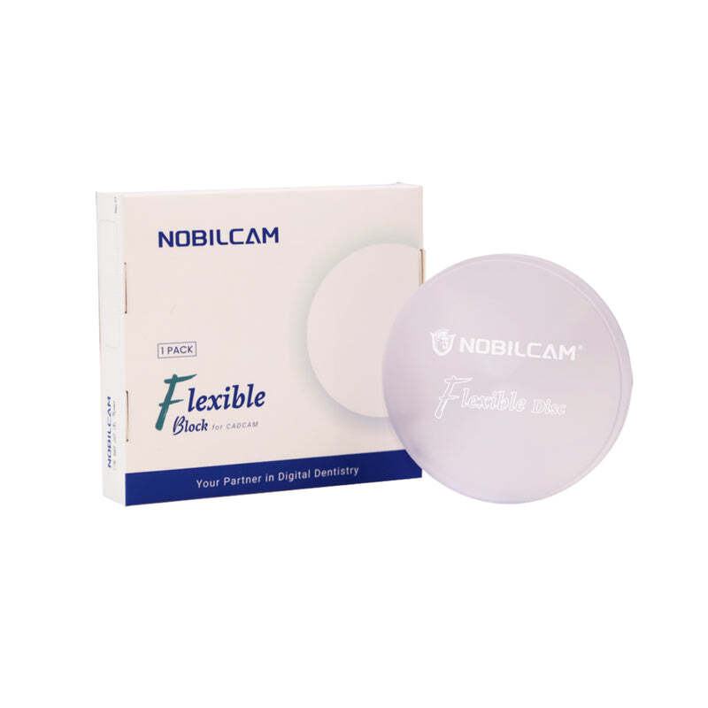 NOBILCAM Flexible Disc Block Nylon Resin Clear Shade 98mmx20mm for Bite Splint