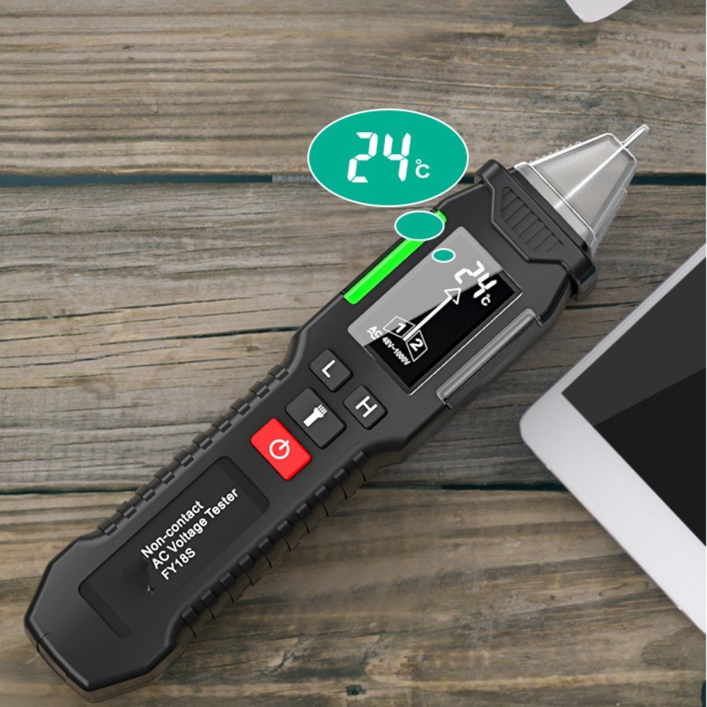 Non Contact AC Voltage Tester FY18S Large LCD Screen for Live Neutral Check