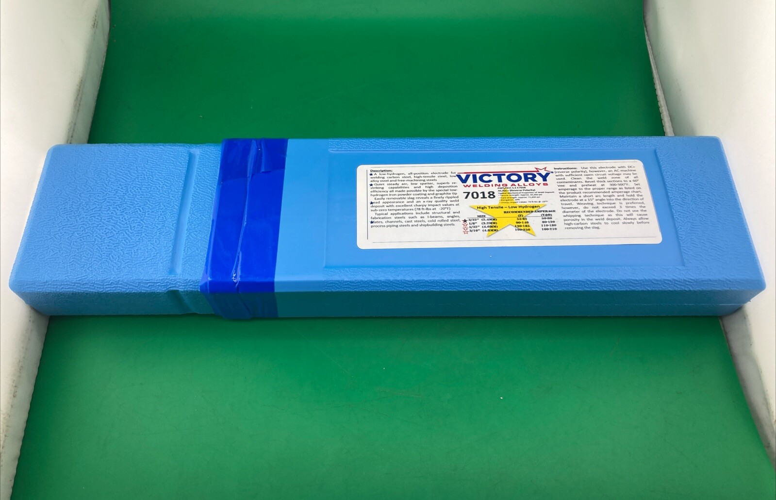 E7018 3/16″ 5Ibs Stick Welding Electrode 7018 Welding Rods 1 Pack 5Ibs Victory