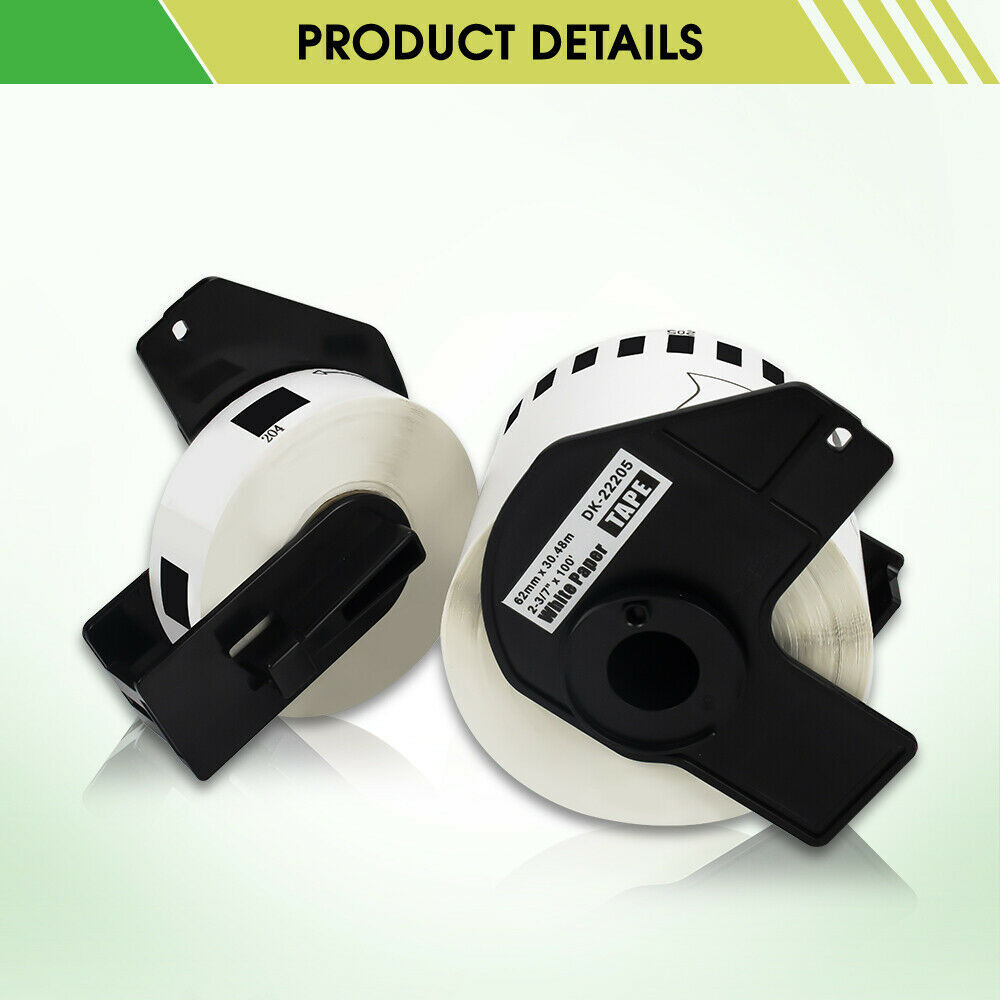 Continuous Label Roll For Brother DK-22205 DK-11241 DK-11247 for QL-570 QL-700