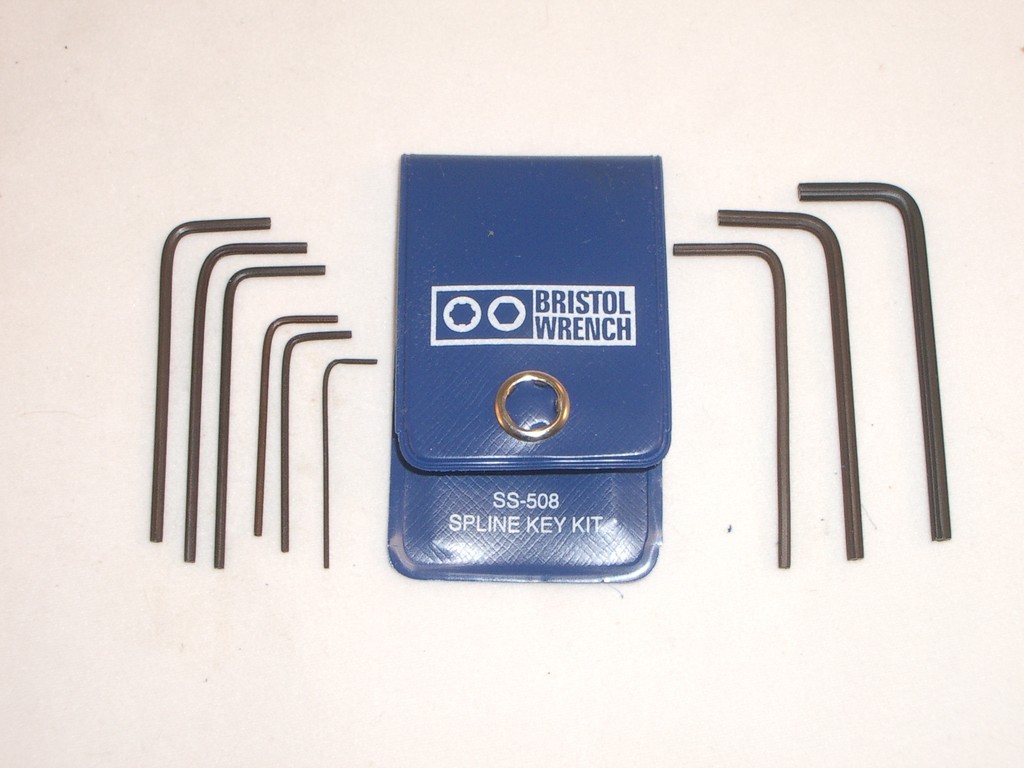 BRISTOL MINI SPLINE WRENCH L-KEY SET FOR COLLINS & HALLICRAFTERS KNOBS SS-508