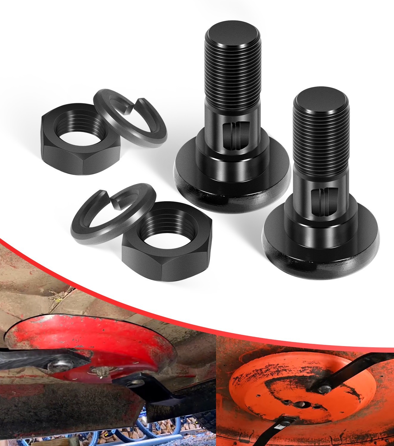 63607 Replacement for Bush Hog Rotary Cutter Blade Bolt Kit Code 7919, 252BH