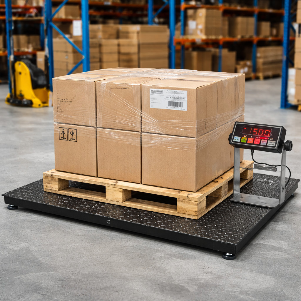 PS-700-3×3 Floor scale 36″ x 36″ commercial scale with Metal Indicator 5000 lbs