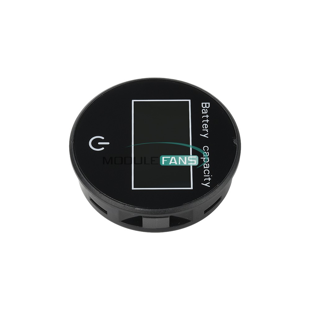 Digital Battery Level Indicator Voltage Power Percentage Temperature LCD Display