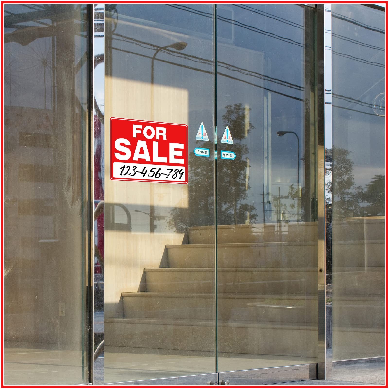 Classic For Sale Signs For Car Auto Vehicle Houses Plastic Stickers Signage 25PC
