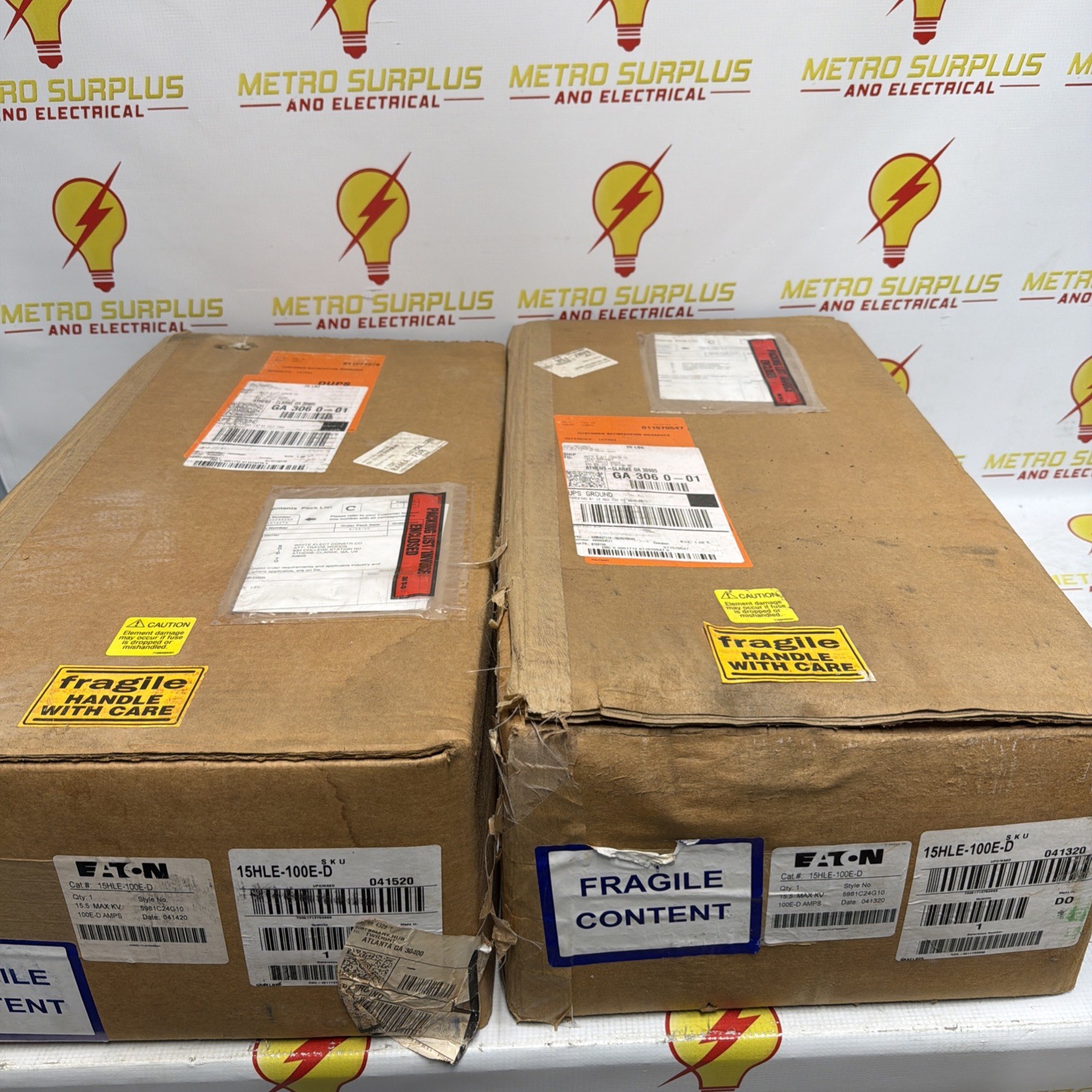 EATON 15HLE-100E-D BUSSMAN FUSE 15.5 MAX KV 100E-D AMPS 5981C24G10 DATE 102823