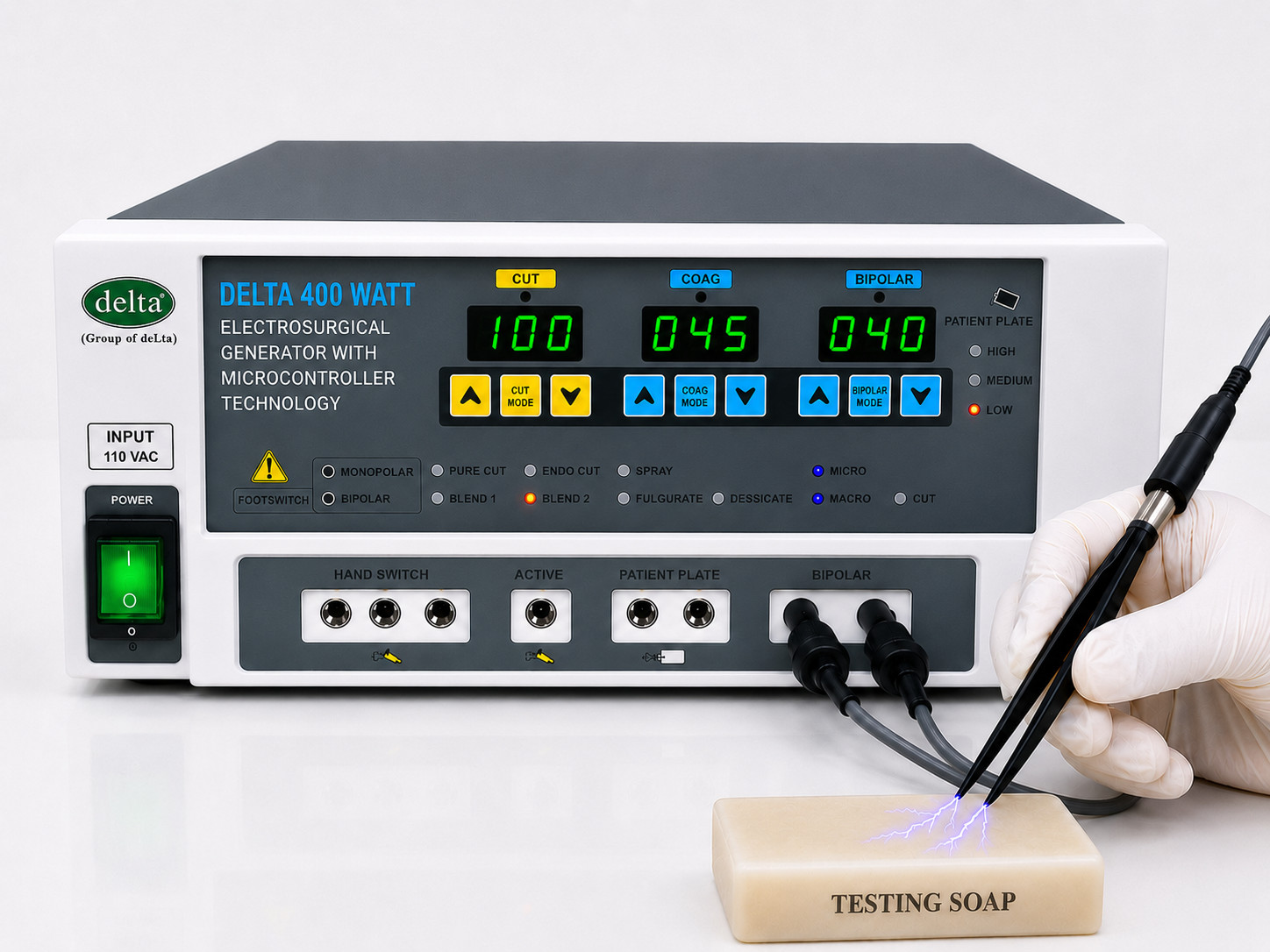 Electro Cautery Generator 400W Bipolar Monopolar Mode Electro Surgical Cautery