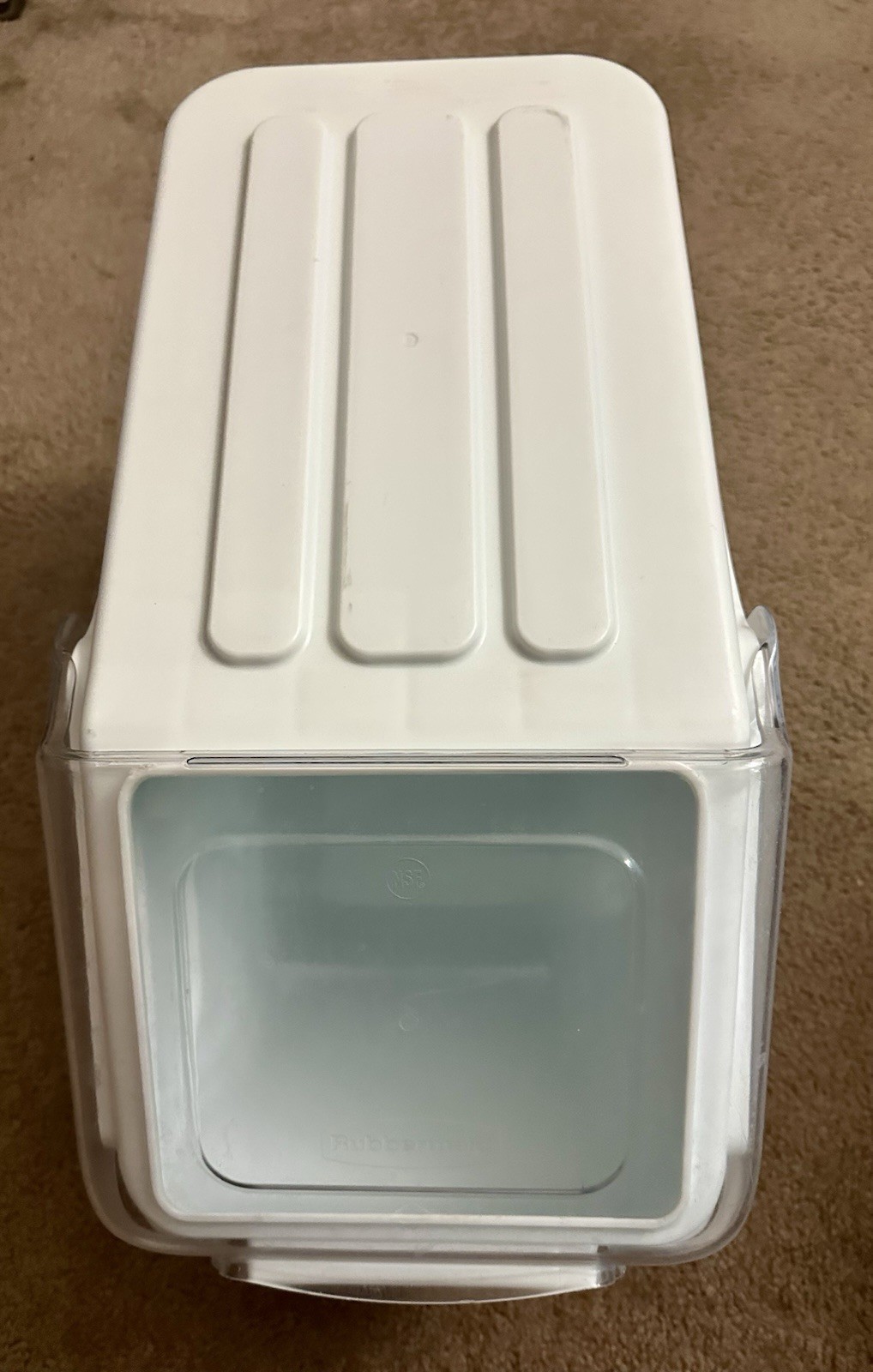 Rubbermaid Commercial 9G57WHI 5.4-gal. Plastic Shelf Ingredient Bin – White