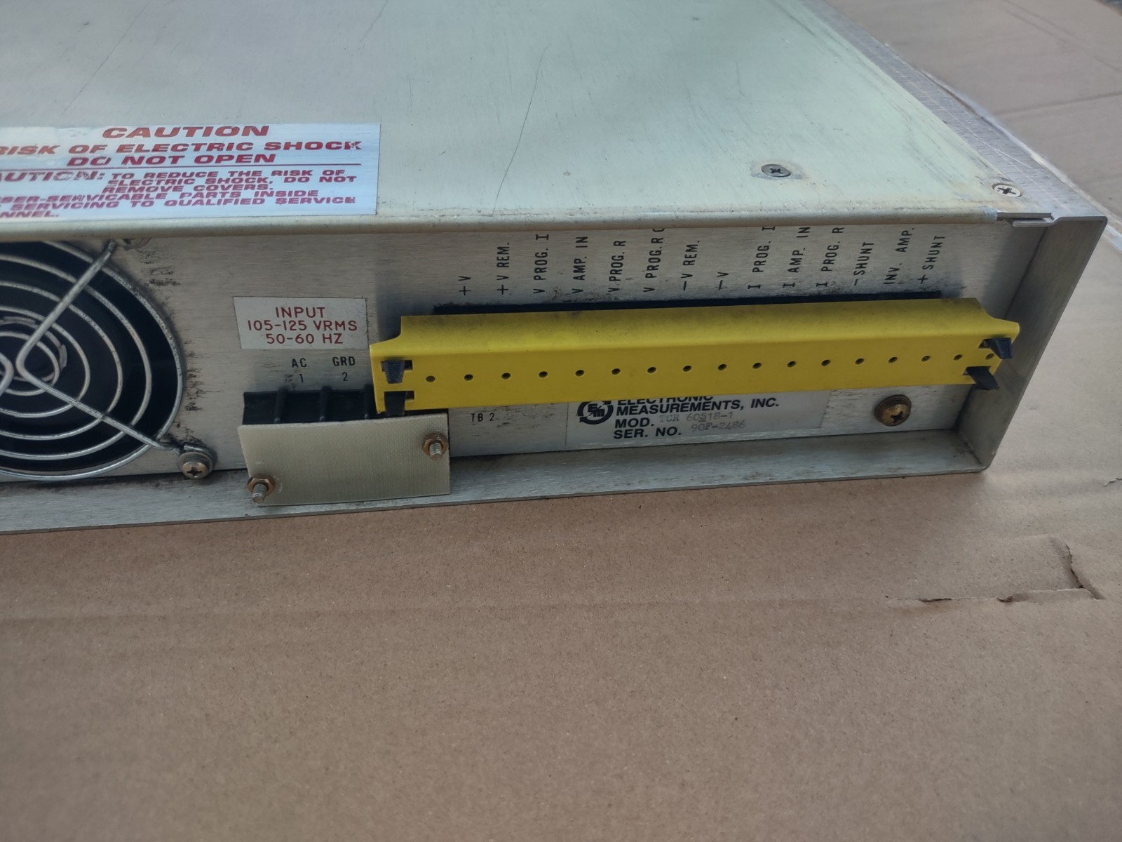 Electronic Measurements TCR 60 S 18-1-0 V-TP 1200W Power Supply