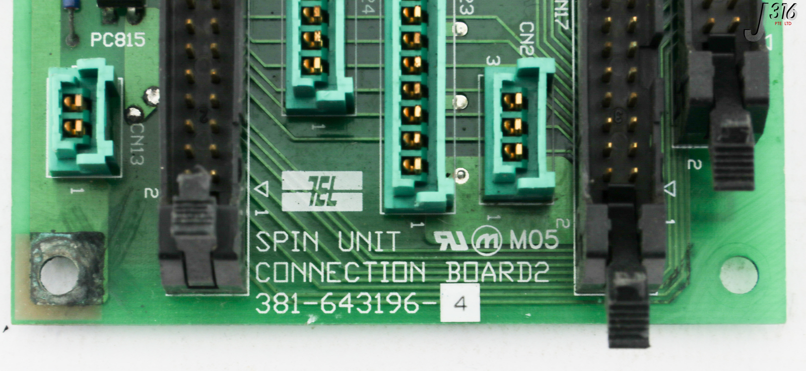 33006 TOKYO ELECTRON PCB, SPIN UNIT CONNECTION BOARD2 381-643196-4