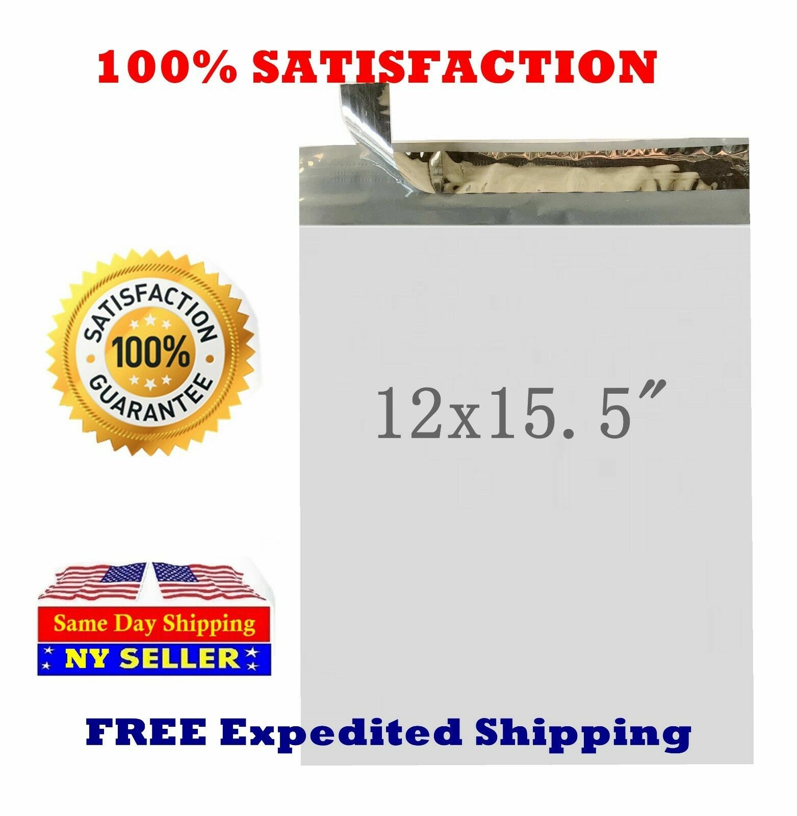 #5 12X15.5 Poly Mailer Self Sealing Shipping Envelopes Waterproof Mail Bags