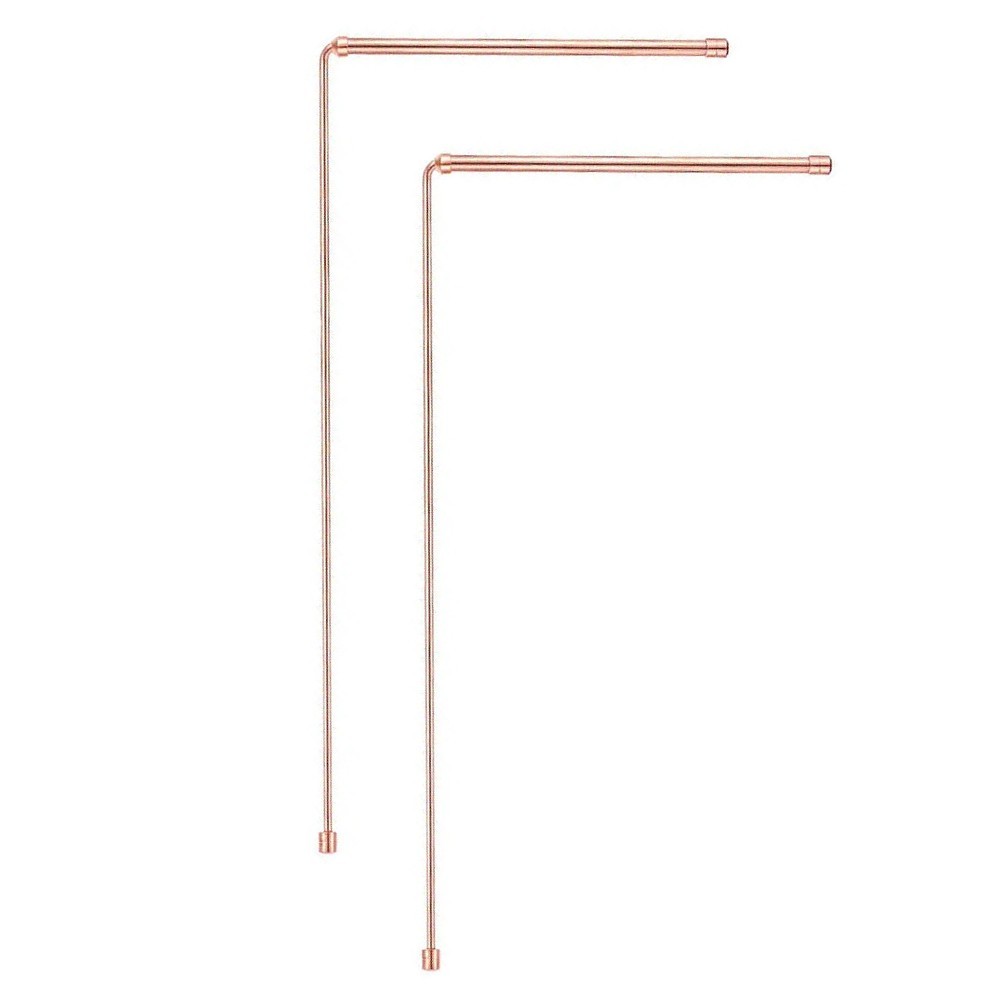 99 9% Copper Metal Detector Rods for Water and Treasure Locating Set of for 2