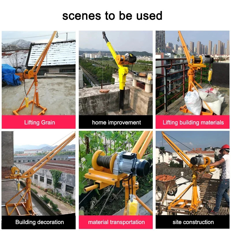 Miniature Electric Hoist, 220V, Household Small Lifting Machine, Lifting Unit