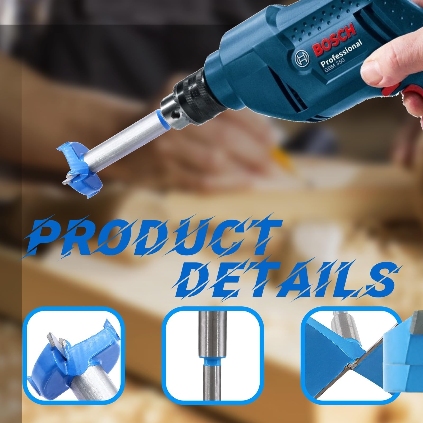1 Pack Wooden Drill Bits 1 Inch / 26mm Forstner Bits, Plywood Hole Saw Carbid…
