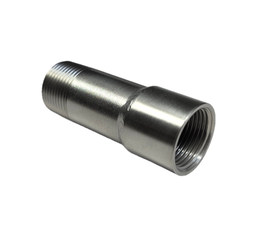 3″ Length 3/4″ NPT Male to Female Stainless Steel Exhaust Extension Adapter
