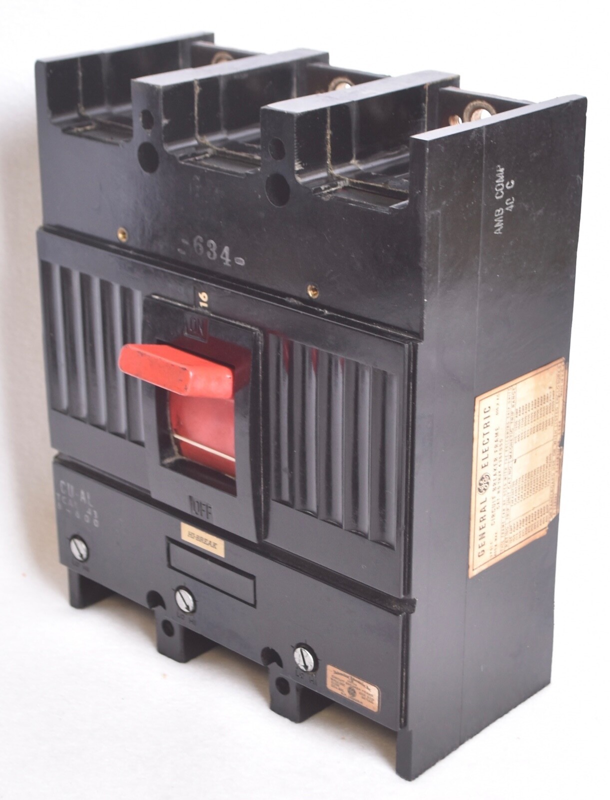 GE General Electric 3 Pole 400A Circuit Breaker THJK436F000