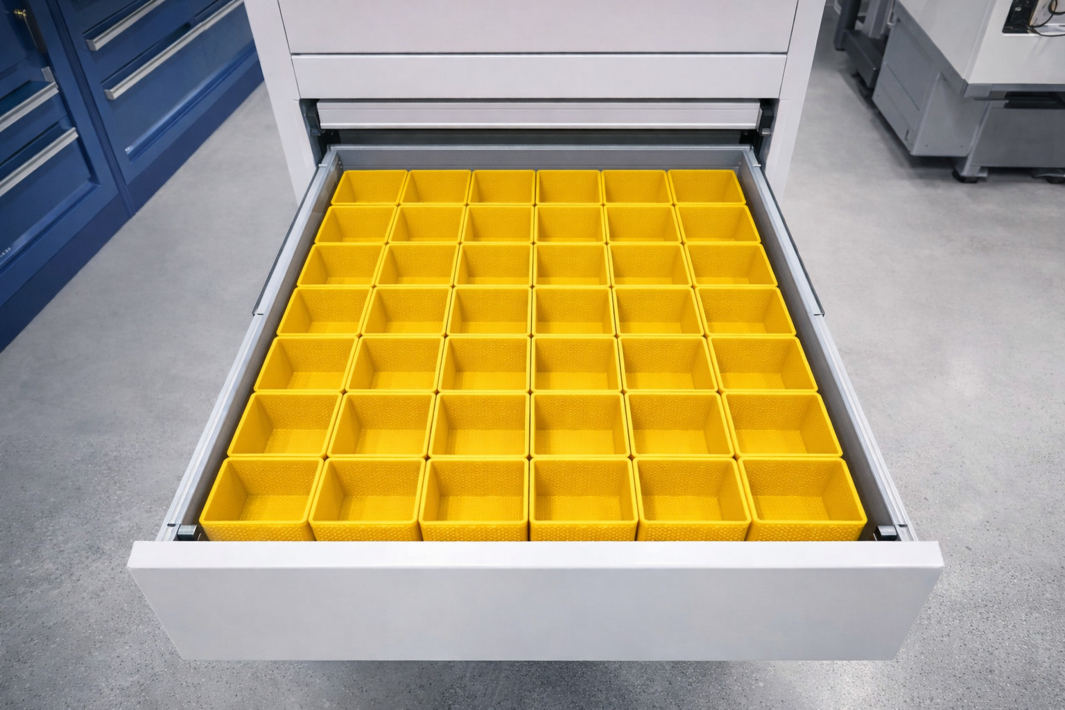 96pc 2×3″ Drawer Organizer Bins Modular Storage Hardware Craft Toolbox