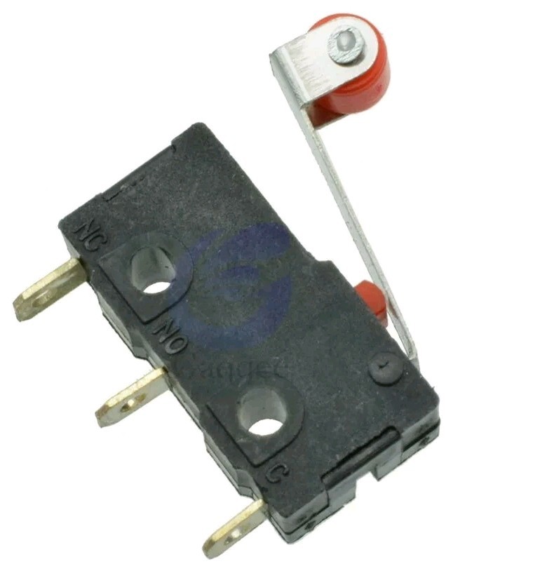 1 Pc KW12-3 Micro Roller Lever Arm Normally Open Close Limit Switch Roller 5A