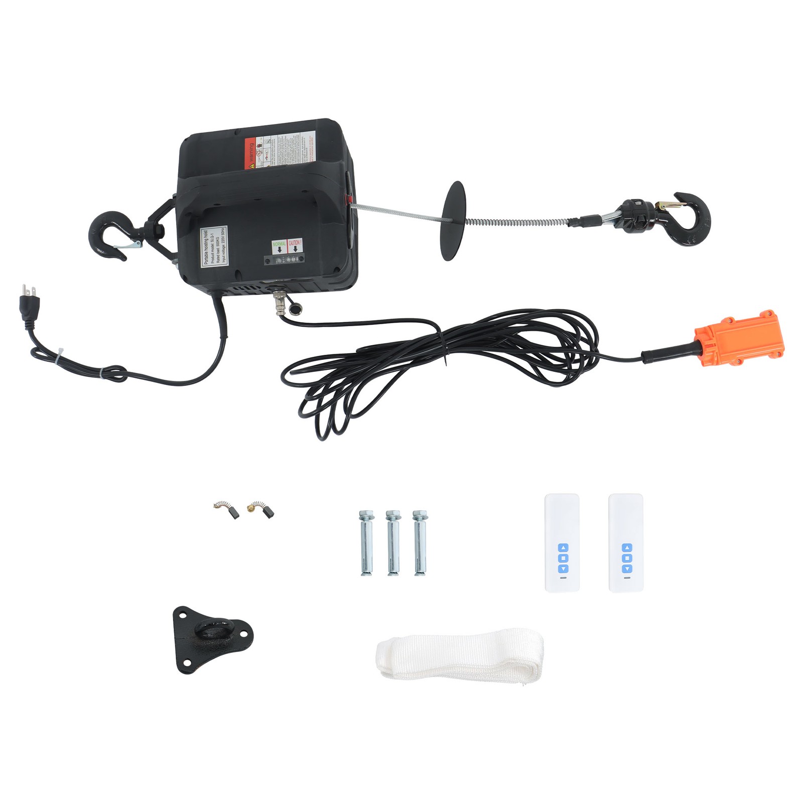 110V 1100LB 3in1 Portable Electric Hoist for Garage, Warehouses and Factories