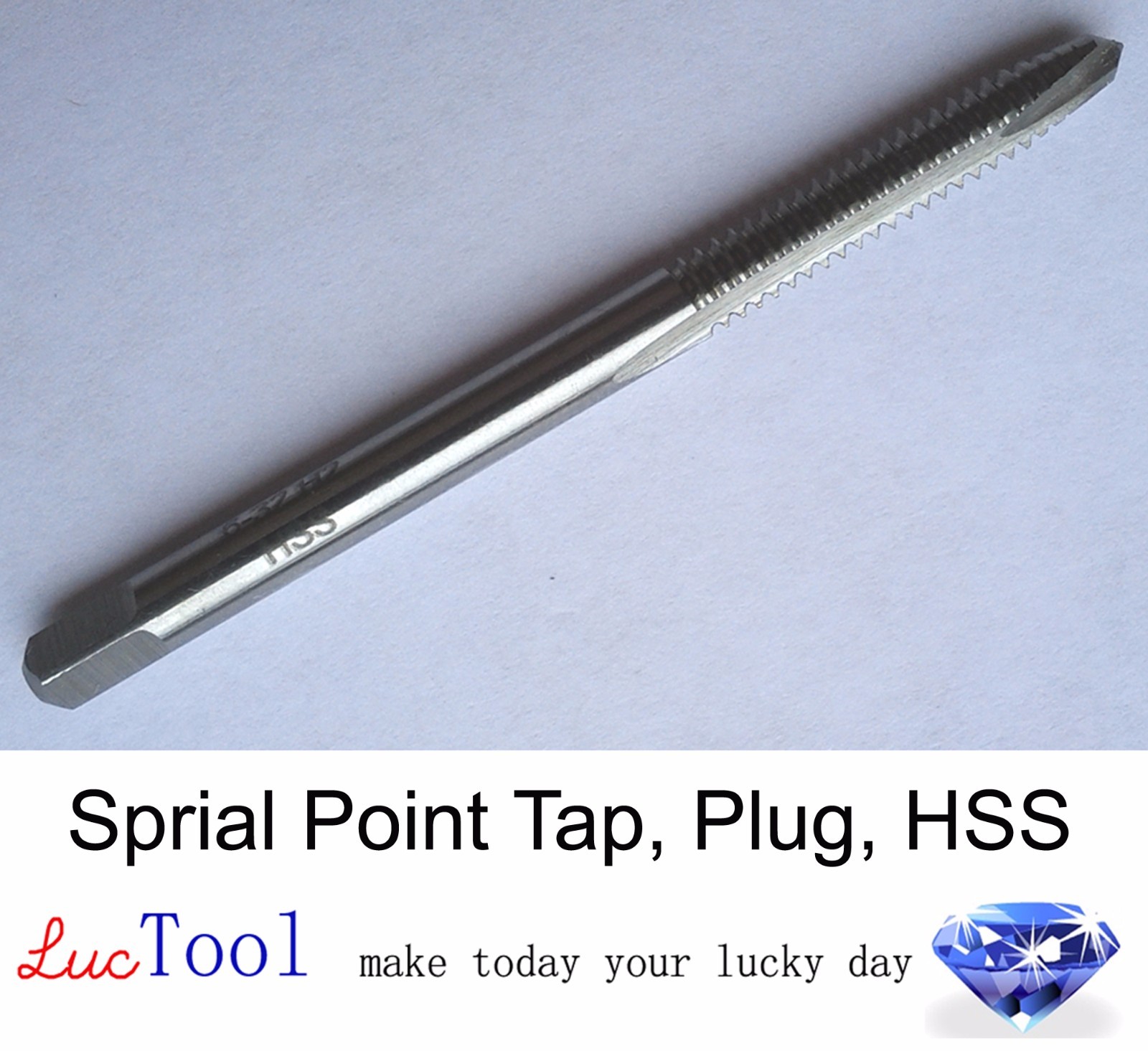 1/4-20 UNF Spiral Point Tap Plug GH3 Limit 3 Flute HSS Gun Tap Uncoated Thread