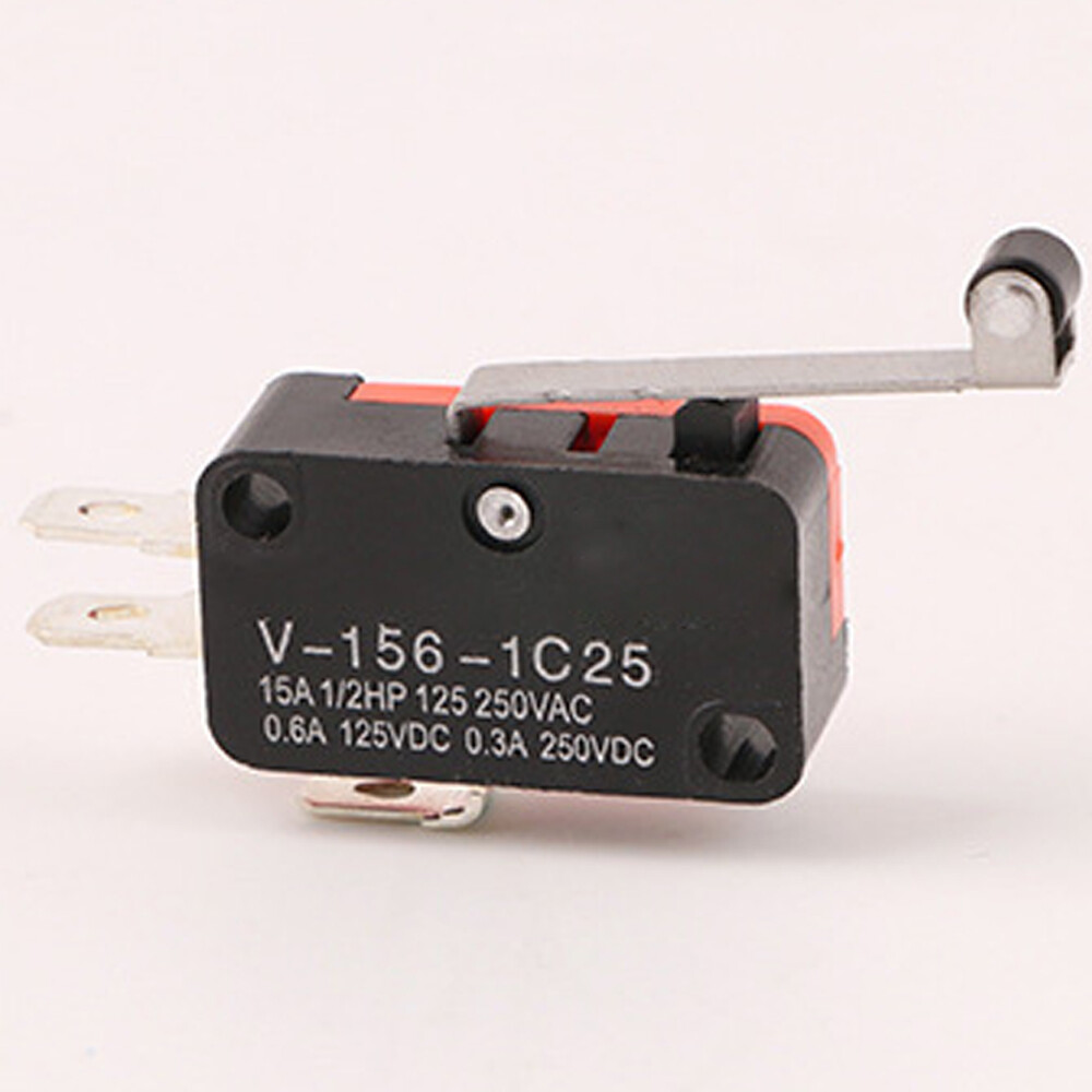 V-156-1C25 Limit Micro Switch Long Straight Hinge Roller Momentary SPDT 20X