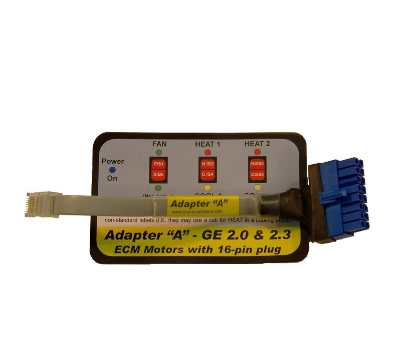 Universal Zebra UZ-1 Adapter A # UZHMA GE, Regal-Beloit, and GENTEQ & ECM Motors