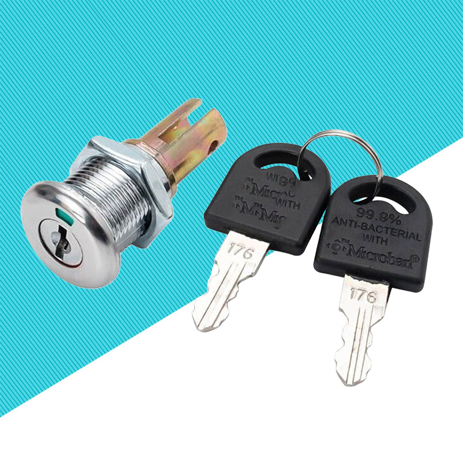 180° Rotation Unlocking Toolbox Lock Tool Cabinet Linkage Drawer Lock Set USA